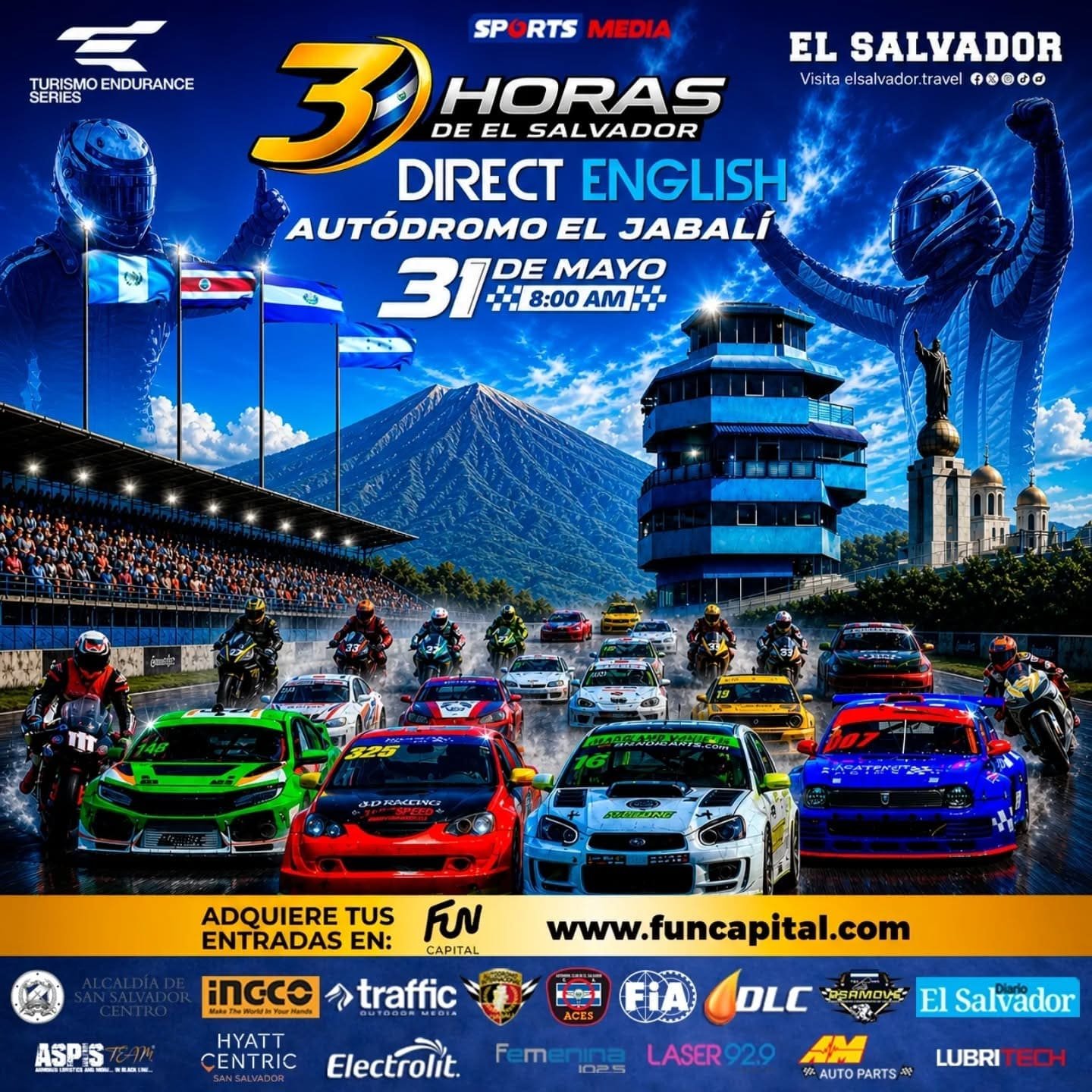 Copa Centro Americana de endurance 3 Horas de El Salvador 